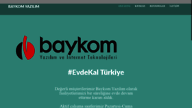 What Baykom.com.tr website looked like in 2020 (3 years ago)