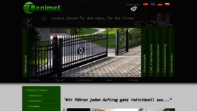 What Benimet.de website looked like in 2020 (3 years ago)
