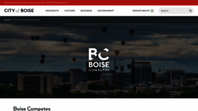 What Boisecompetes.org website looked like in 2020 (3 years ago)