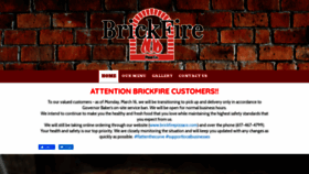 What Brickfirepizzaco.com website looked like in 2020 (3 years ago)