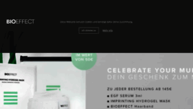 What Bioeffect.de website looked like in 2020 (3 years ago)