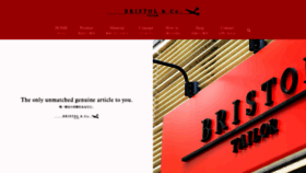 What Bristoltailor.com website looked like in 2020 (3 years ago)