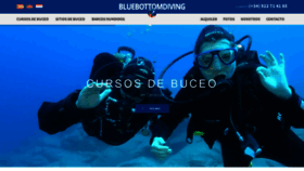 What Bluebottomdiving.es website looked like in 2020 (4 years ago)