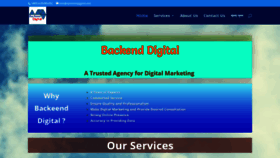What Backenddigital.com website looked like in 2020 (5 years ago)