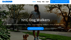 What Barkbud.com website looked like in 2020 (3 years ago)