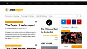 What Brainblogger.com website looked like in 2020 (3 years ago)