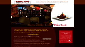 What Barclaysamericangrille.com website looked like in 2020 (4 years ago)