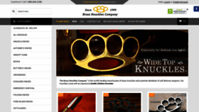 What Brassknucklescompany.com website looked like in 2020 (4 years ago)