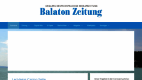 What Balaton-zeitung.info website looked like in 2020 (4 years ago)