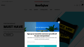 What Bootique.cc website looked like in 2020 (4 years ago)
