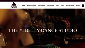 What Bellydancejax.com website looked like in 2020 (3 years ago)