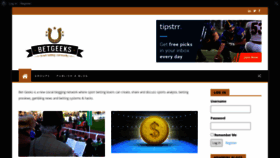 What Betgeeks.com website looked like in 2020 (3 years ago)