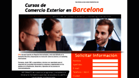 What Barcelona.cursos-comercioexterior.com website looked like in 2020 (4 years ago)