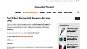 What Bestracquetballracquet.com website looked like in 2020 (3 years ago)