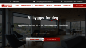 What Byggmesterhofstad.no website looked like in 2020 (4 years ago)