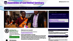 What Bethelportal.sch.ng website looked like in 2020 (3 years ago)