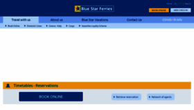 What Bluestarferries.gr website looked like in 2020 (4 years ago)
