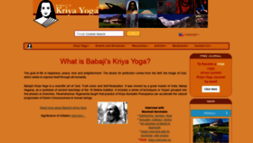 What Babajiskriyayoga.net website looked like in 2020 (3 years ago)