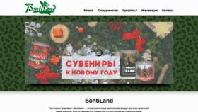 What Bontiland.ru website looked like in 2020 (3 years ago)