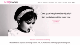 What Babymodels.co.uk website looked like in 2020 (3 years ago)