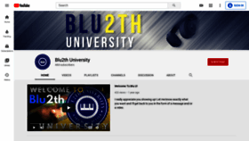 What Blu2thuniversity.com website looked like in 2020 (3 years ago)
