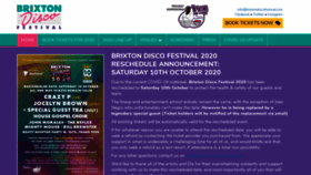 What Brixtondiscofestival.com website looked like in 2020 (4 years ago)