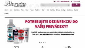 What Bioruza.sk website looked like in 2020 (3 years ago)