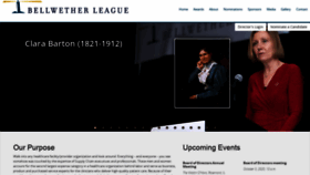 What Bellwetherleague.org website looked like in 2020 (3 years ago)
