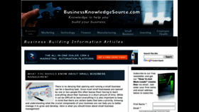 What Businessknowledgesource.com website looked like in 2020 (3 years ago)