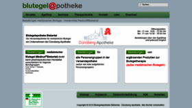 What Blutegelapotheke.de website looked like in 2020 (3 years ago)