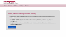 What Belastinghelden.nl website looked like in 2020 (3 years ago)
