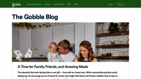 What Blog.gobble.com website looked like in 2020 (4 years ago)