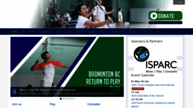 What Badmintonbc.com website looked like in 2020 (4 years ago)