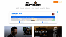 What Babylonbee.com website looked like in 2020 (3 years ago)