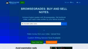 What Browsegrades.com website looked like in 2020 (3 years ago)