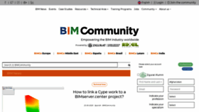 What Bimcommunity.com website looked like in 2020 (3 years ago)
