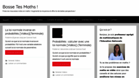 What Bossetesmaths.com website looked like in 2020 (3 years ago)