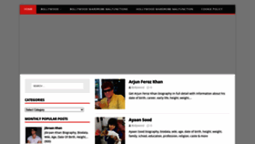 What Bollywoodbiography.in website looked like in 2020 (5 years ago)