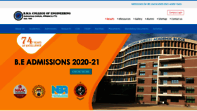 What Bmsce.ac.in website looked like in 2020 (3 years ago)