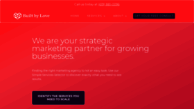 What Builtbylove.agency website looked like in 2020 (3 years ago)