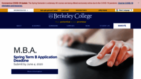 What Berkeleycollege.edu website looked like in 2020 (3 years ago)