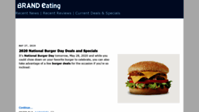 What Brandeating.com website looked like in 2020 (3 years ago)