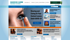What Bausch.com website looked like in 2020 (3 years ago)