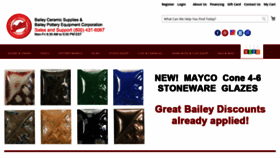 What Baileypottery.com website looked like in 2020 (3 years ago)