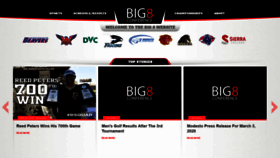 What Big8conference.com website looked like in 2020 (3 years ago)