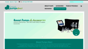 What Breastpumpsdirect.com website looked like in 2020 (3 years ago)