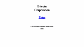 What Bitcoin-corporation.com website looked like in 2020 (3 years ago)