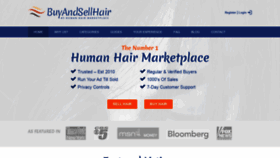 What Buyandsellhair.com website looked like in 2020 (3 years ago)