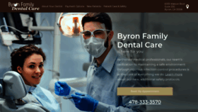 What Byronfamilydentalcare.com website looked like in 2020 (3 years ago)