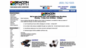 What Beacongraphics.com website looked like in 2020 (3 years ago)